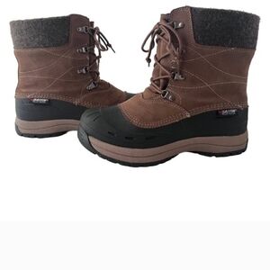 Baffin Brown & Black Women's Insulated Lace-Up Winter Boots